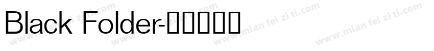 Black Folder字体转换